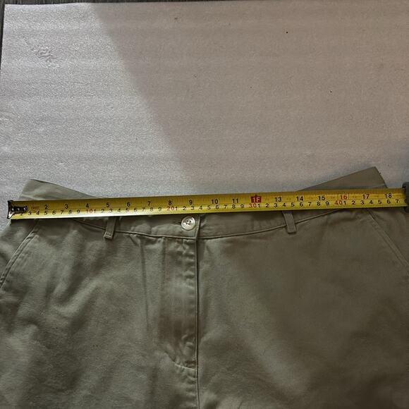 Lauren Ralph Lauren Khaki Chino Shorts 14W School Preppy Plus Unisex Baggy - Picture 8 of 9